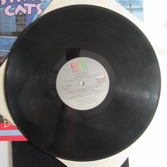 Stray Cats, Built for Speed, VG+, Vintage, Vinyl, Album, Music, 80s, Rock - Picture 4 of 6